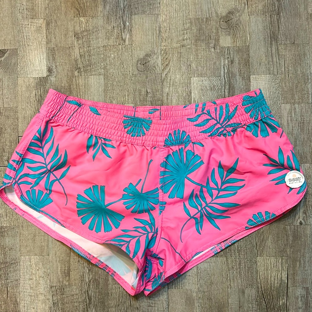 SISSTR BOARDSHORT Pink size small NWOT